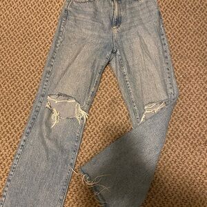 Garage blue ripped jeans